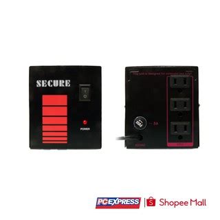 SECURE 3 SOCKETS 500 WATTS BLACK AVR.